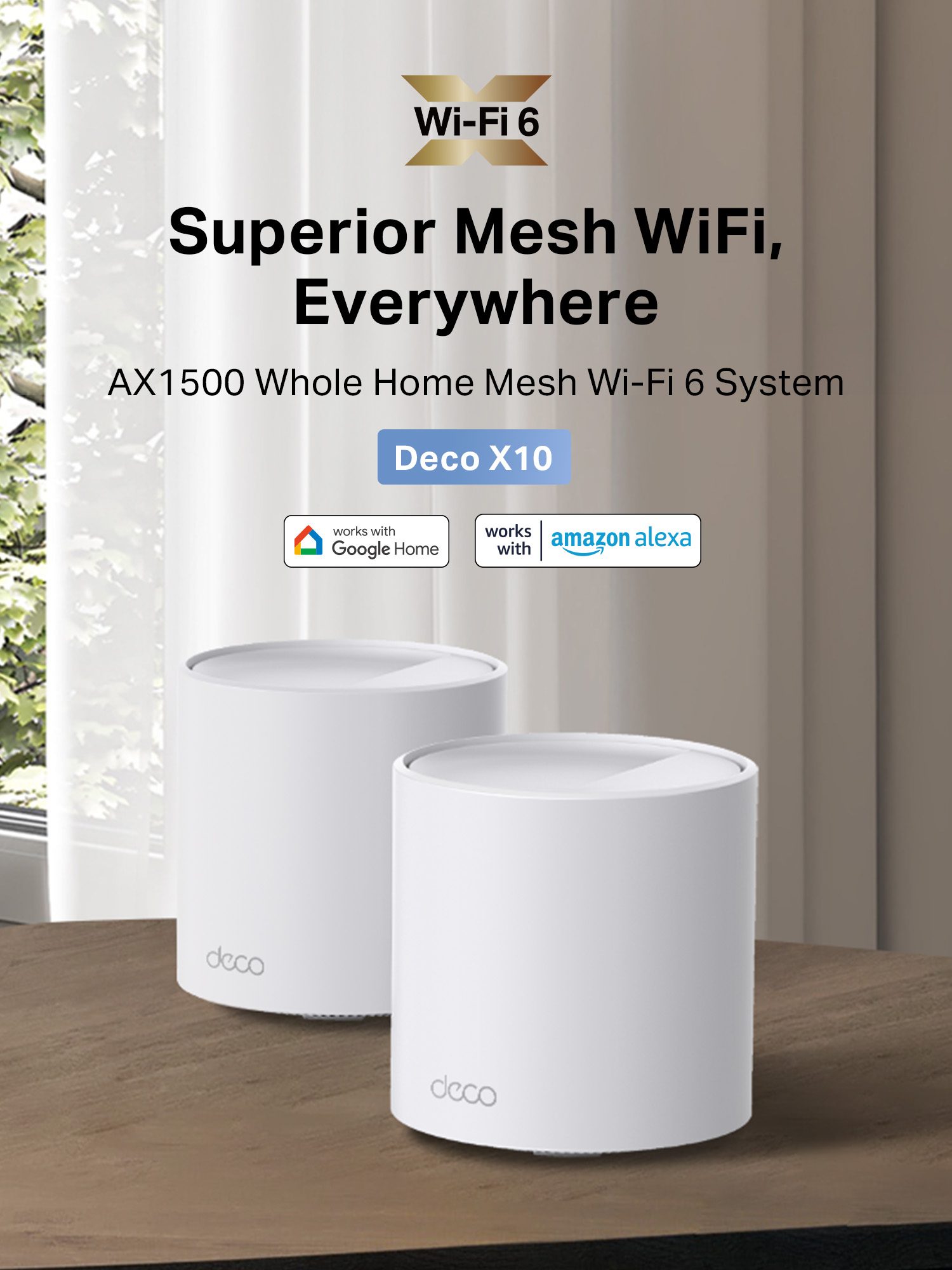 TP-Link AX1500 Whole Home AI-Driven WiFi 6 Mesh Router Deco X10 (1 / 2 / 3 Pack) | Shopee Malaysia