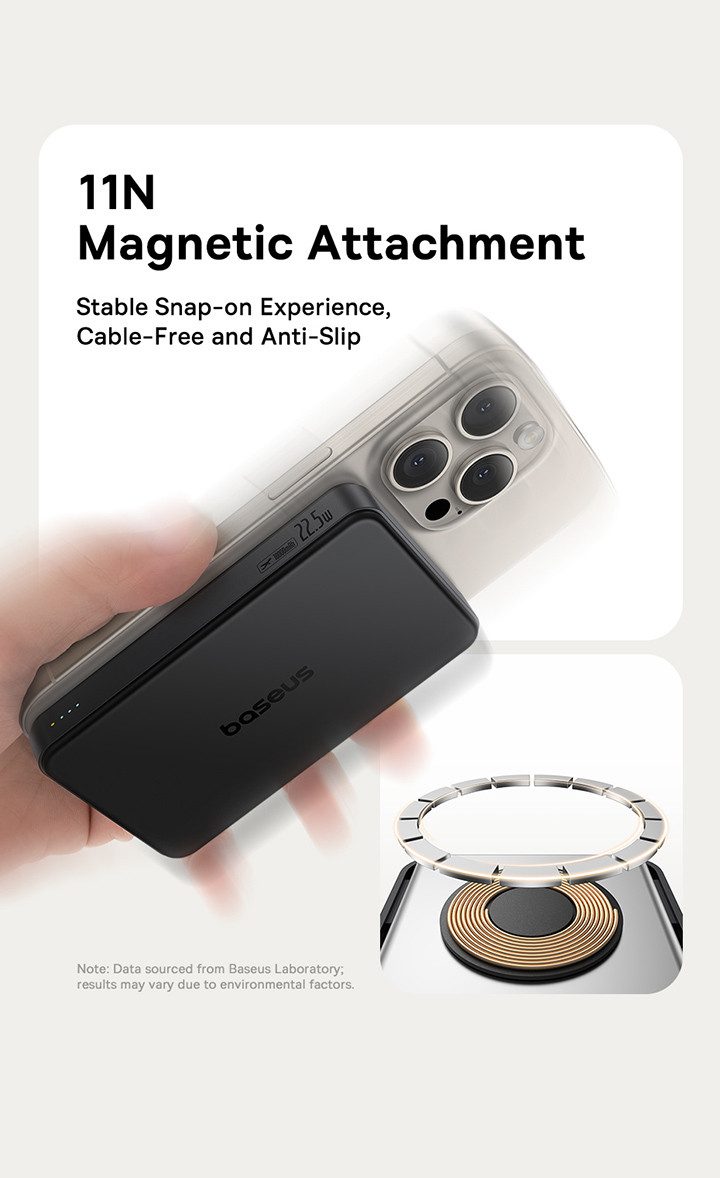 Baseus Magnetic Power Bank 10000mAh MagSafe Qi2 Certified Wireless 22.5W Powerbank for iP16/15/14 | Shopee Malaysia