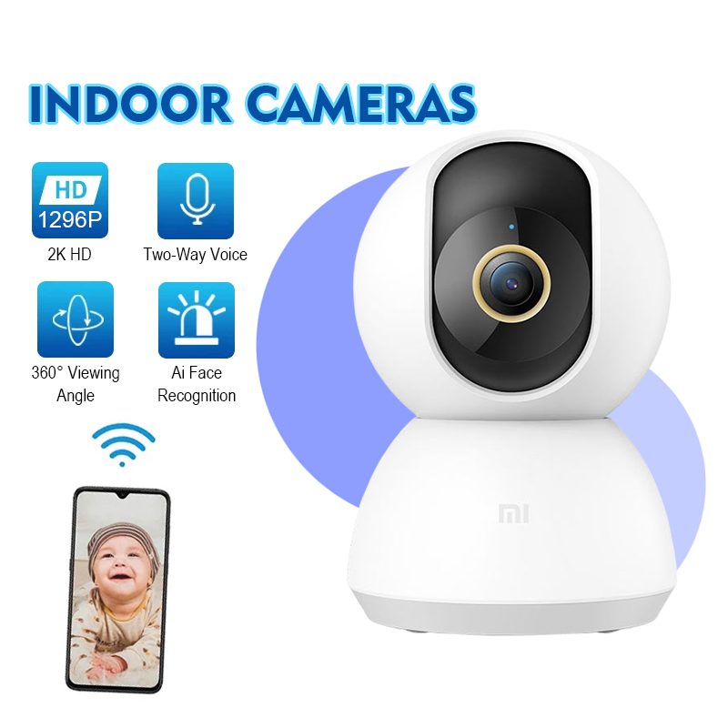 Xiaomi Camera C300 Mi Home Security WiFi Cam 360°2K Ultra-clear CCTV Night Vision AI Human Detection | Shopee Malaysia