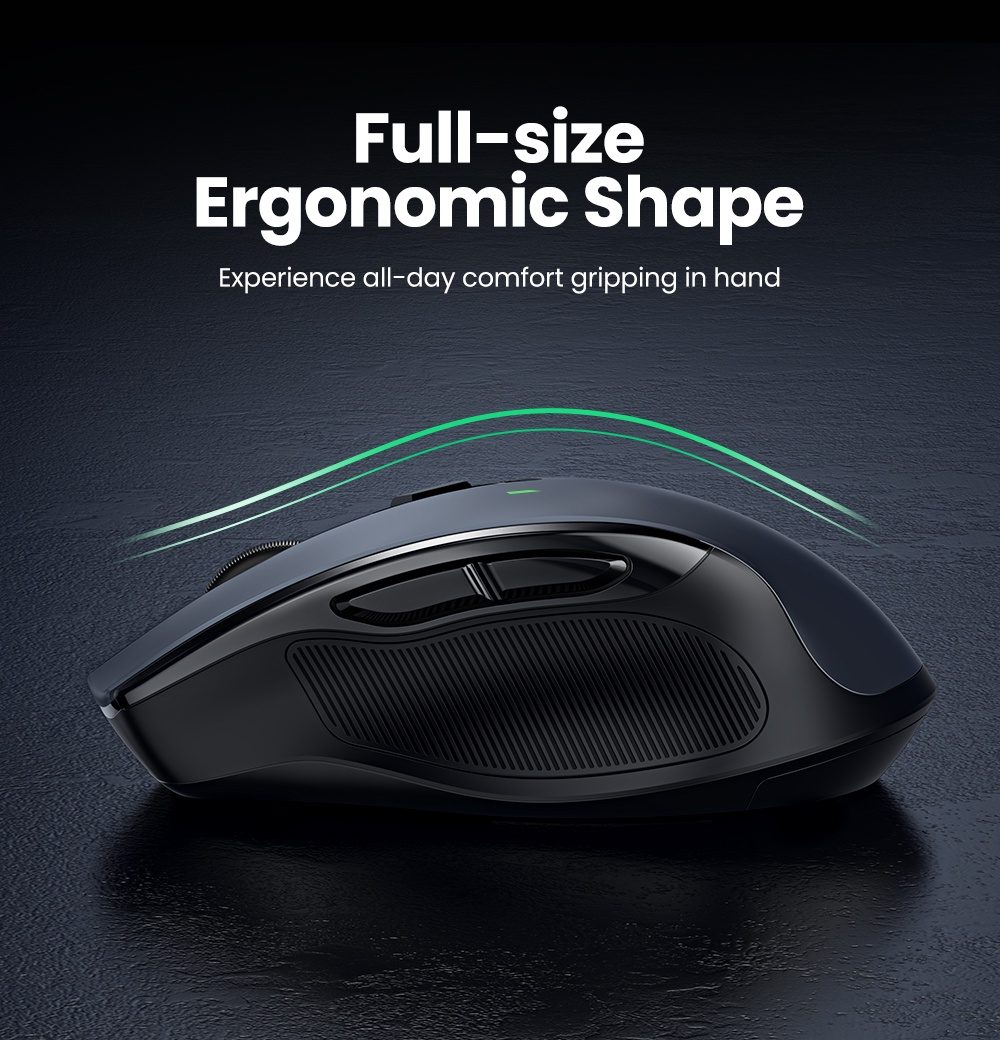 UGREEN Wireless Mouse, 6 Silent Buttons, 2.4G with USB Mini Receiver, 5 Level DPI Setting 4000DPI, Ambidextrous PC / Mac /Linux Laptop | Shopee Malaysia