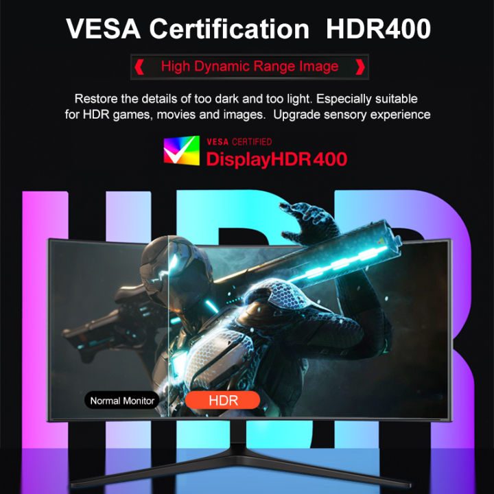 Monitor 27 Inch 165HZ Gaming Curved Monitor PC With Speaker 75HZ/1080P/1MS FHD LCD Display Computer | Shopee Malaysia