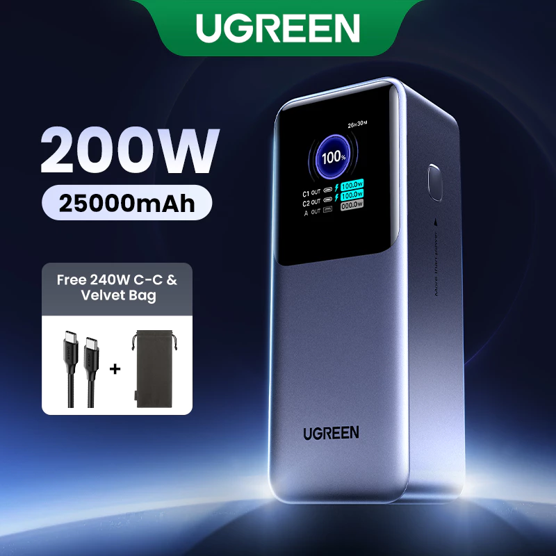 UGREEN Nexode 200W Power Bank 25000mAh (2026)